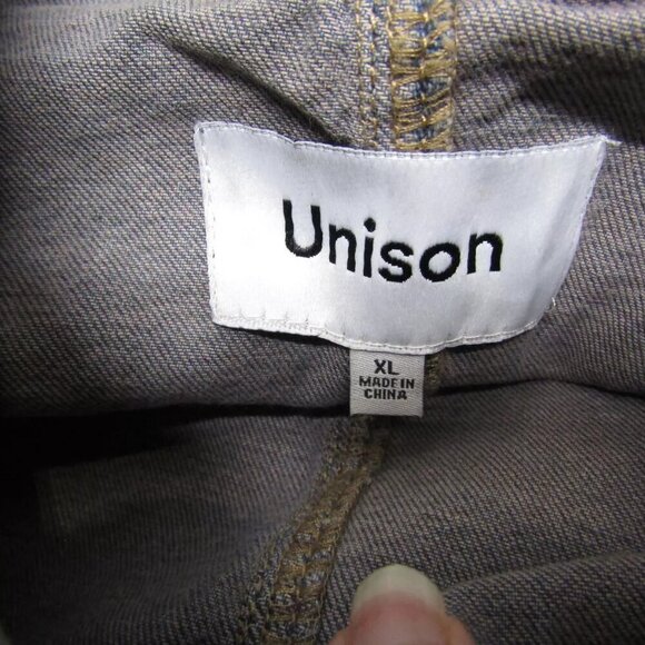 NEW UNISON LABEL Womens Oversized Denim Shirt Jacket Size XL Denim Blue - Picture 9 of 12